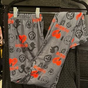 Gray Horror Themed leggings